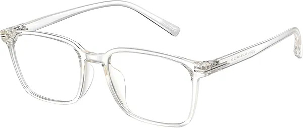 Dollger Blue Light Blocking Glasses Women Men Computer Eyeglasses TR90 square frame Clear Lens Eye Protection