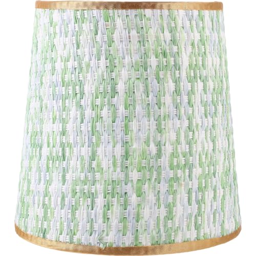 LIFKOME Woven Lamp Shade Colorful Fabric Lampshade Light Bulb Cover Cage Replacement Barrel Shape Lamp Covers for Table Lamp Bedside Lamp Floor Lamp