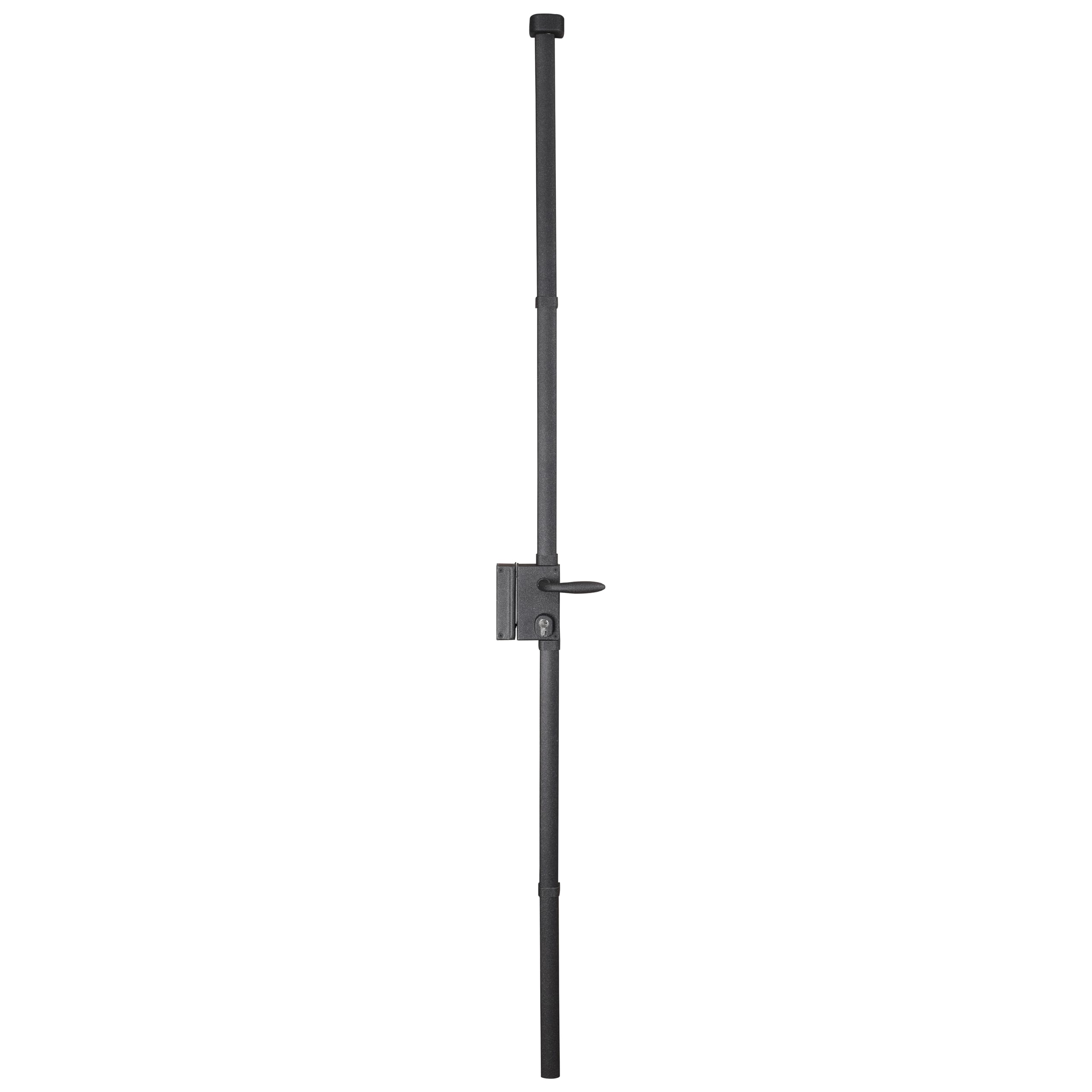 BRICARD Serrure en applique multipoints Astral 74726C, débrayable, anthracite, sens gauche, fournie avec 5 clés