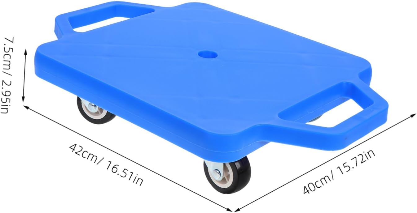 Play Scooter Board with Plastic Casters Square Floor Scooter for Boy Girl for Gym Activities Promotes Balance and Spatial Awareness Early Learning Sports Equipment