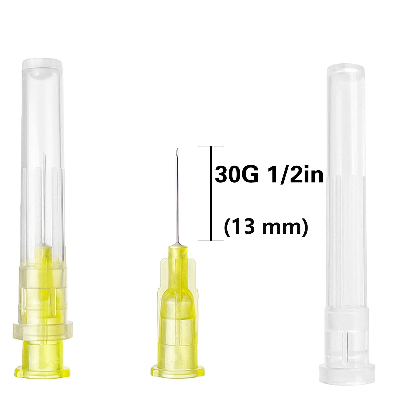 100PCS 30Ga 1/2 inch Needles Lab Accessories, Refilling Inks,Individually Packaged