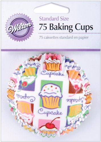 Wilton W422 Cupcake Heaven Standard Baking Cups - 75 Cups