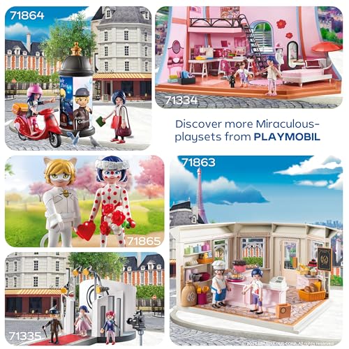 PLAYMOBIL 71865 Mariage Ladybug & Chat Miraculous 17 pièces Dès - vue 9
