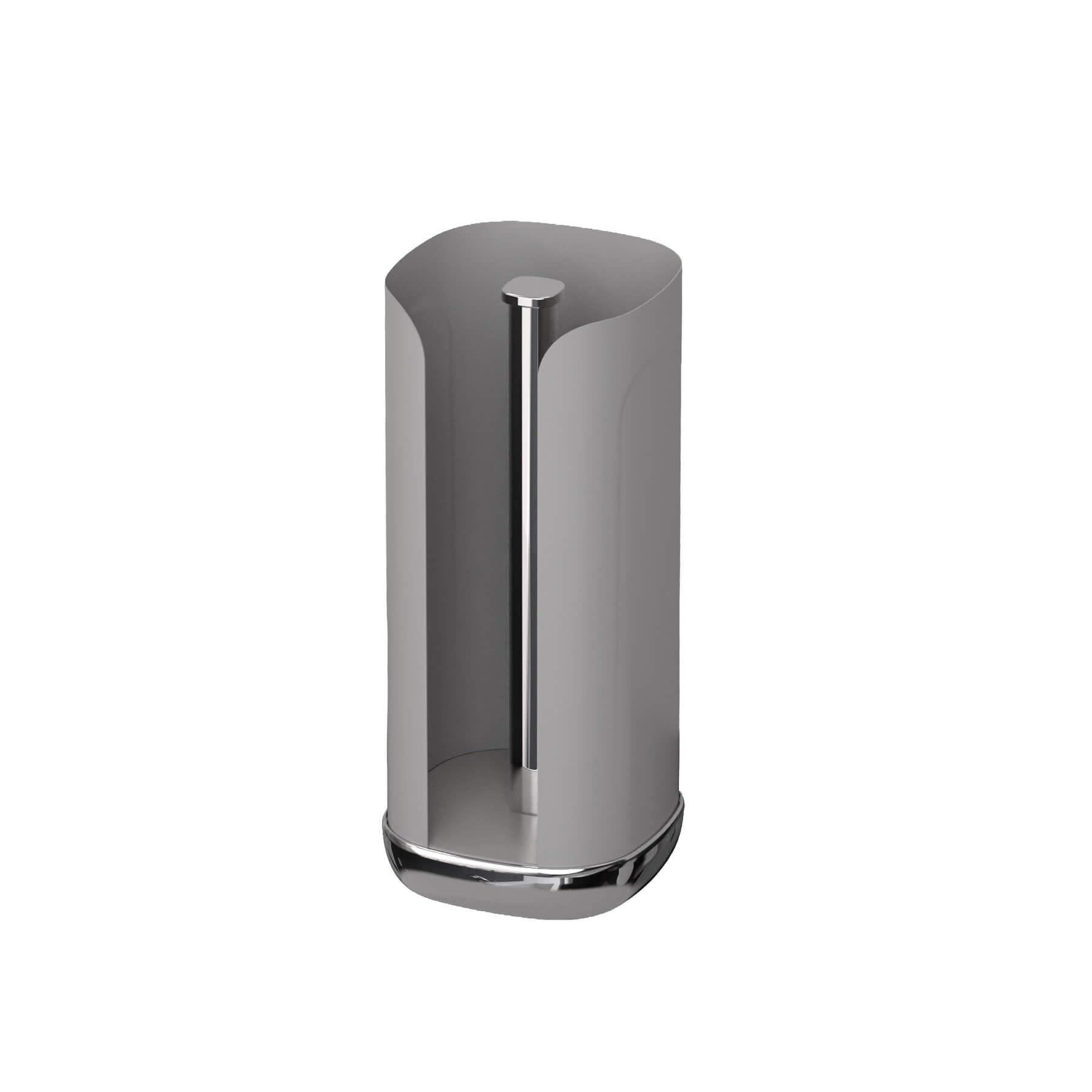 Design-Papierrollenhalter CUBO - Metall - besonders standfest - passend zu den Vorratsdosen CUBO - Graphit