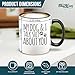 shop4ever My Dog & I Talk About You Ceramic Coffee Mug Tea Cup, Funny Gift for Dog Dad Dog Mom Gift 11 oz. (Black Handle)