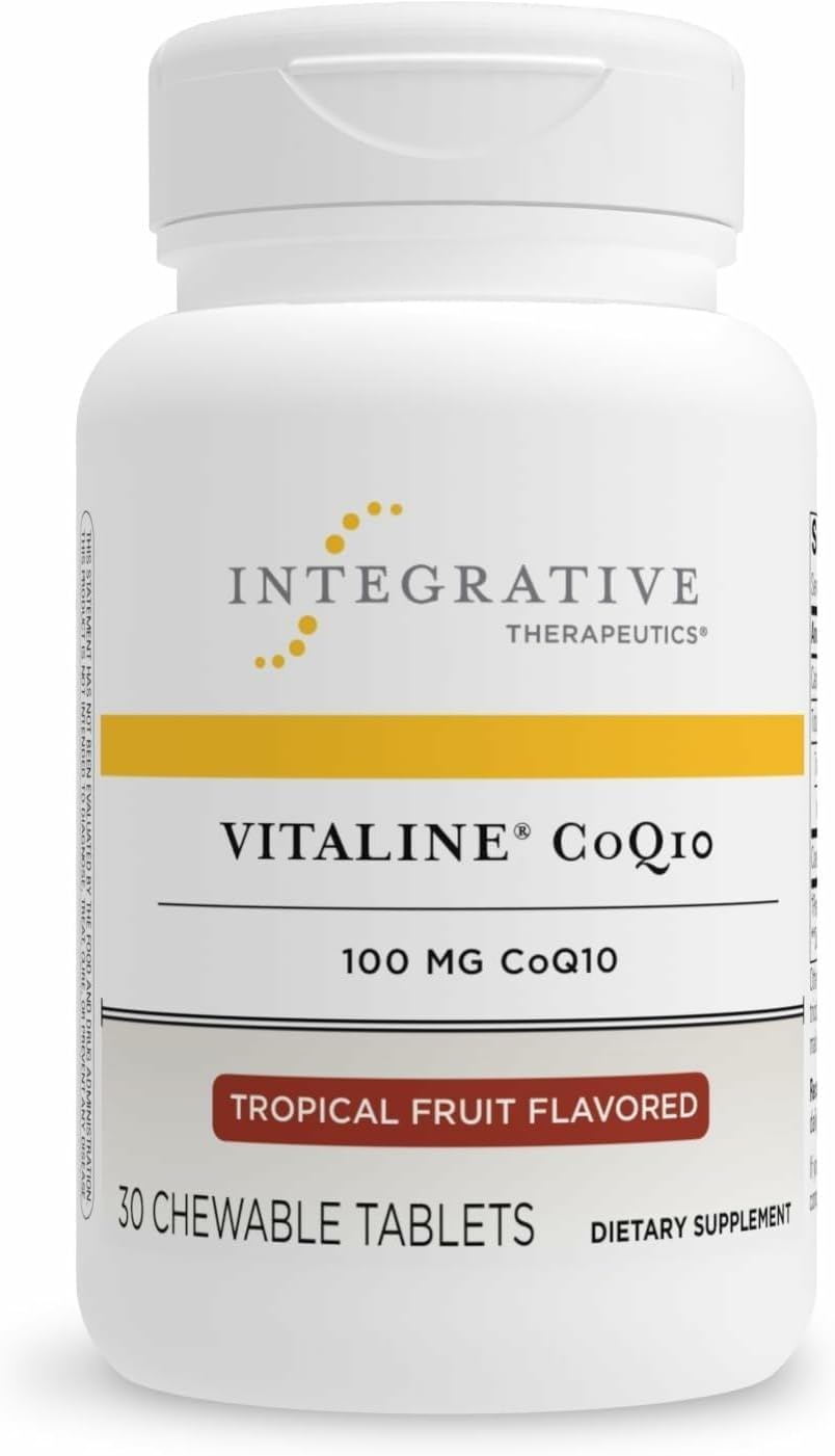 Integrative Therapeutics Vitaline CoQ10 100mg, Tropical Fruit, 30 Count