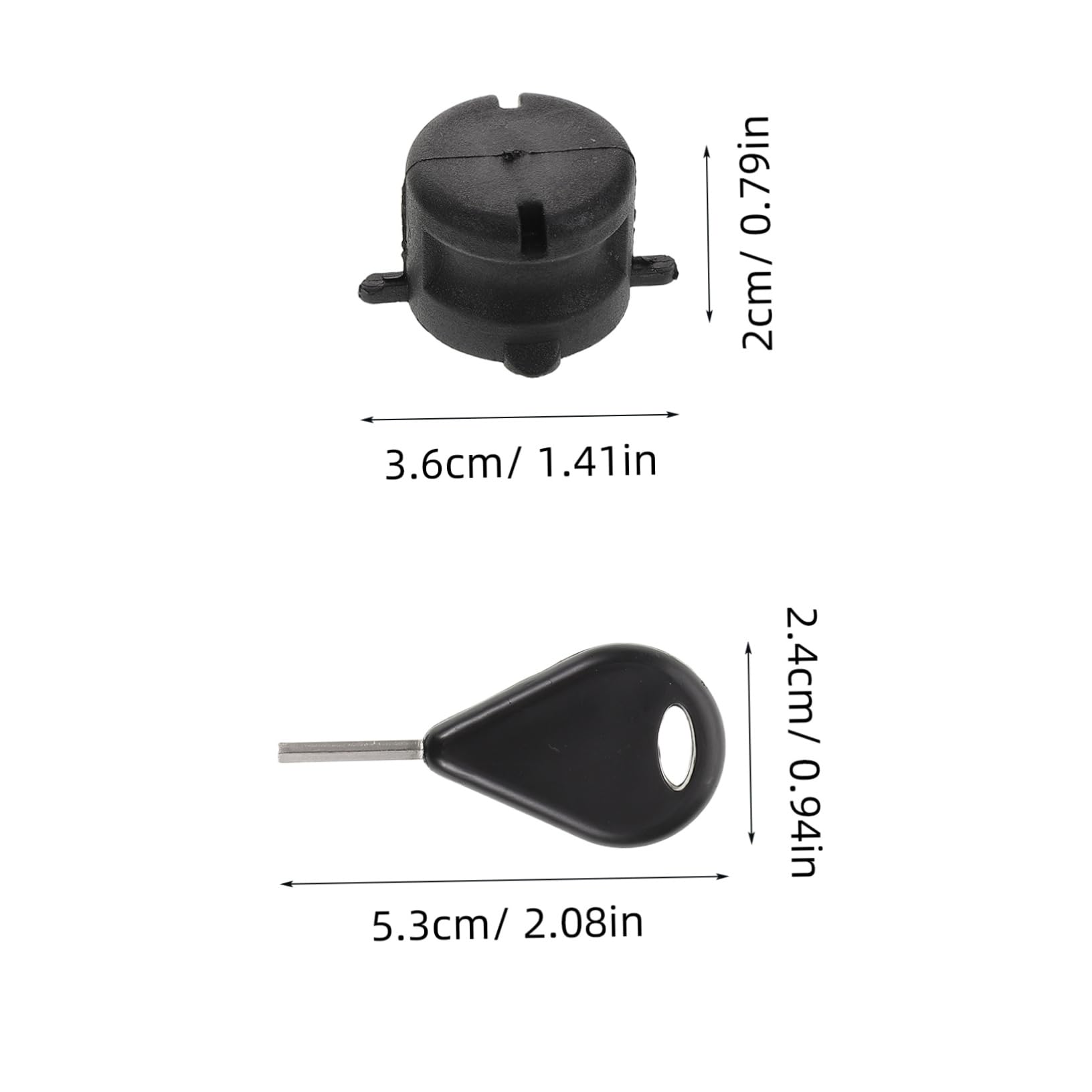 UPKOCH 1 Set Surfboard Tail Rudder Accessories Durable Round Cup with Wrench and Screw for Easy Installation Compatible with Various Surfboard Rudder Slots Enhances Stability and Control