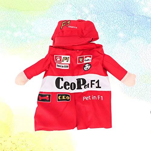 Cat Dog Costume Sports Clothes Cats Dogs F1 Racing Driver Cloth Pet Apparel Small Pets Clothing Size L #TOP7