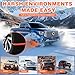 Snow Chains Tire Chains - Emergency Non-Slip Zip Tie, Portable Snow Tire Cables Chain for Car SUV Truck Universal Winter Driving (10)