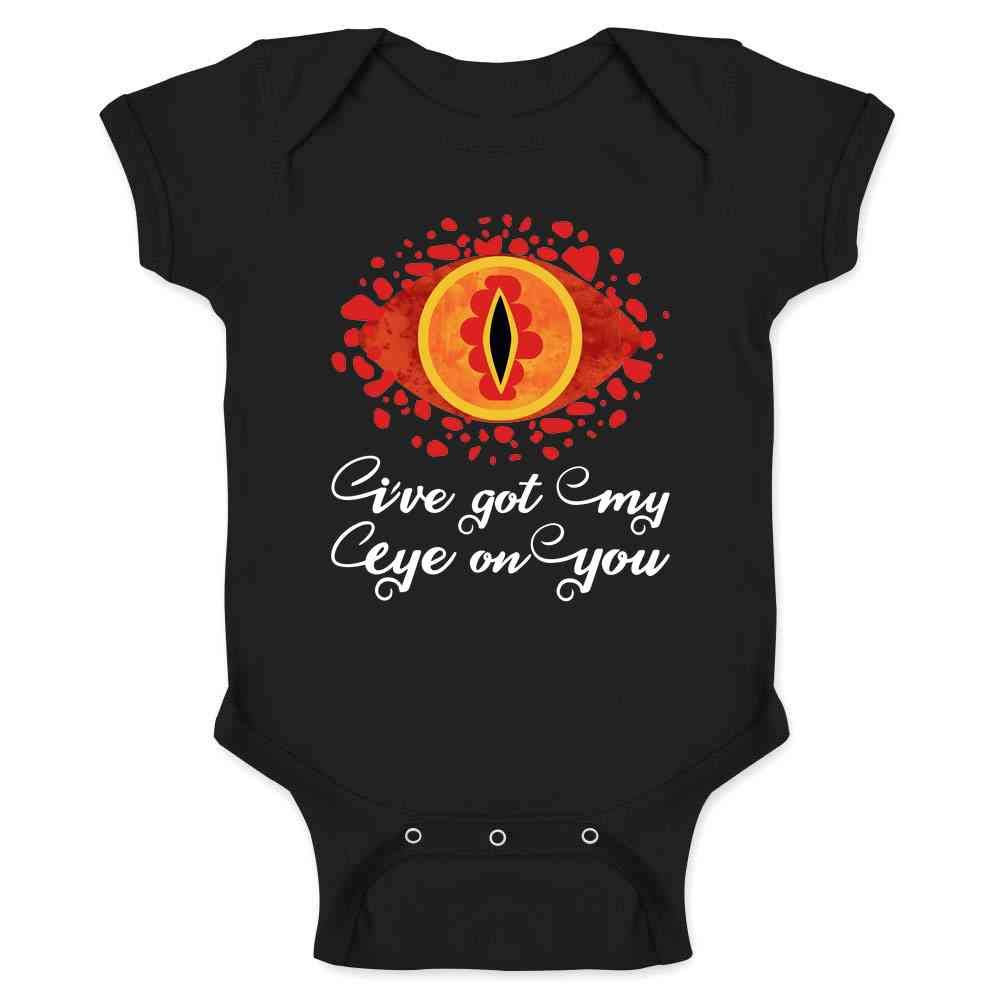 Ive Got My Eye On You Funny Geeky Fantasy Infant Bodysuit Black 6M