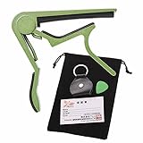 Phoenix ワンタッチ ギターカポタスト【type R】巾着袋／ピック／ピックケース／メーカー保証書＜4点付き＞ (グリーン)