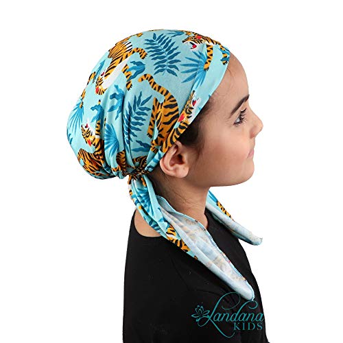 Printed Headscarf for Kids Pretied Cancer Cap2