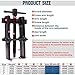 4 Bearing Puller 2'' 3'' 4'' 6'' with 2 Jaws Bearing Puller Tool Adjustable, Chrome Vanadium Steel Bearing Gear Puller Kit Hand Remover Tool Pump Pulley Remover for Wheel, Motorcycle, Bearings, Gears