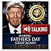Talking Trump Fathers Day Card - Surprise Dad With A Personal TALKING Greeting Card From The President Of The United States, Donald Trump - Includes Envelope