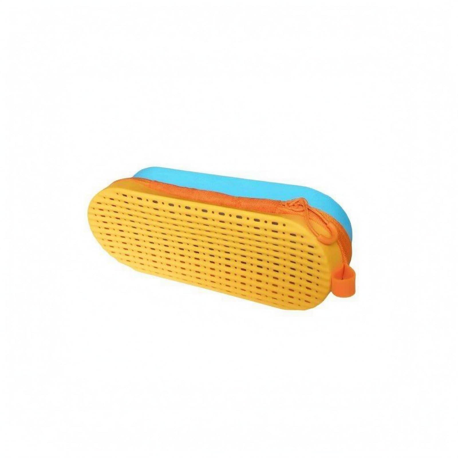 snappsy Perforated Eyewear Storage Case Zip-Around Swim Eyewear Case Loop Pull Tab Travel Accessory Compact for Swimmers, Yellow Blue-picture-32