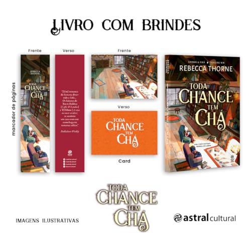 Toda chance tem chá + card + marcador: Livro 1 da Série Livros & Chá, uma Cozy Fantasy imersa em amor
