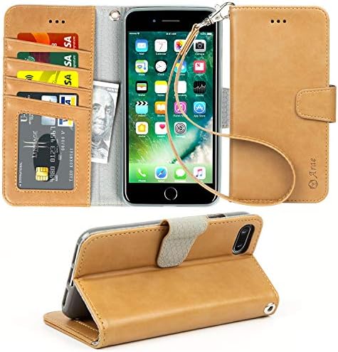 Arae Case for iPhone 7 / iPhone 8, Premium PU Leather Wallet Case with Kickstand and Flip Cover for iPhone 7 (2016) / iPhone 8 (2017) 4.7 inch (not for iPhone 7/8 Plus) (Coffee) Arae Case for iPhone 7 / iPhone 8, Premium PU Leather Wallet Case with Kickstand and Flip Cover for iPhone 7 (2016) / iPhone 8 (2017) 4.7 inch (not for iPhone 7/8 Plus) (Coffee)