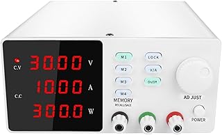 dc Power Supply Programmable Memory Function Adjustable DC Power Supply 30V 10A Lab Source Current Stabilized Voltage Regulator (Color : White, Size : 220V)
