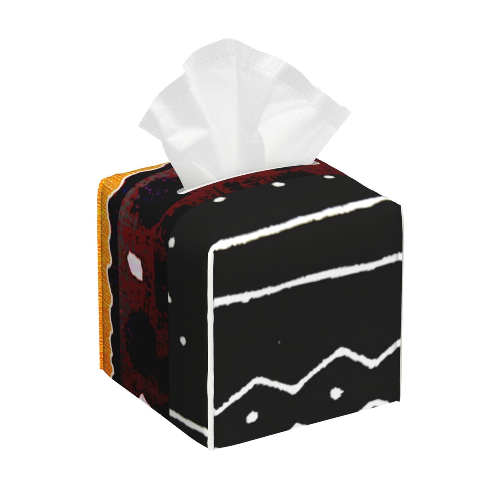 Contemporary Afrocentric Tissue Box Cover, Fashionable Decorative Storage Box, Suitable for Most Places