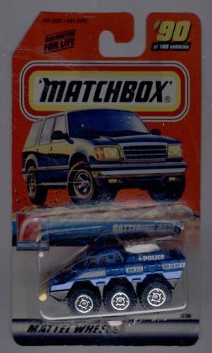 Matchbox 1999-90 de 100 Series 18 Police Patrol Battering RAM 164 Escala por Matchbox