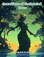 Guardians of Enchanted Trees Coloring Book for Adults: Explore the world of a captivating coloring book with 100 pages and 50 mystical illustrations, where magical beings merge with nature. B0CMDF32R9 Book Cover