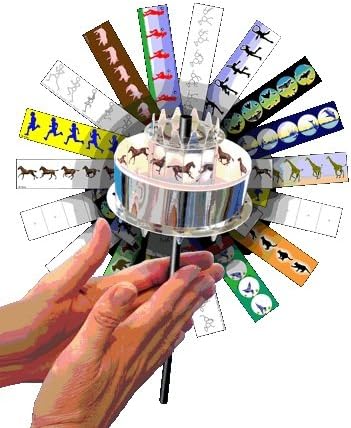 Praxinoscope Animation Toy | Optical Toys - Traditional Classic Toy, The Build Your Own All-Paper Crystal Animator ™