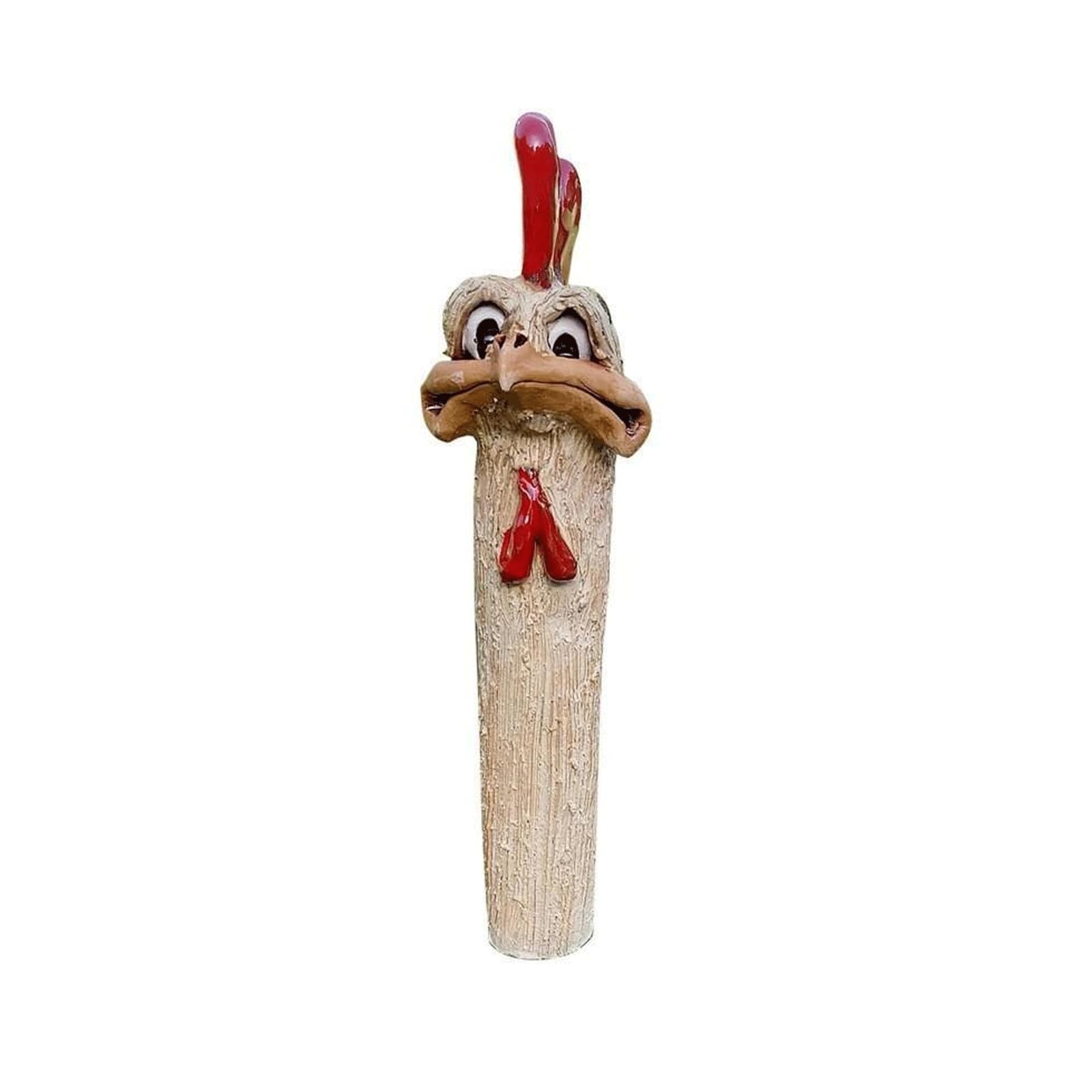 Statue d'extérieur en résine beige 7x24 cm légère pour balcon