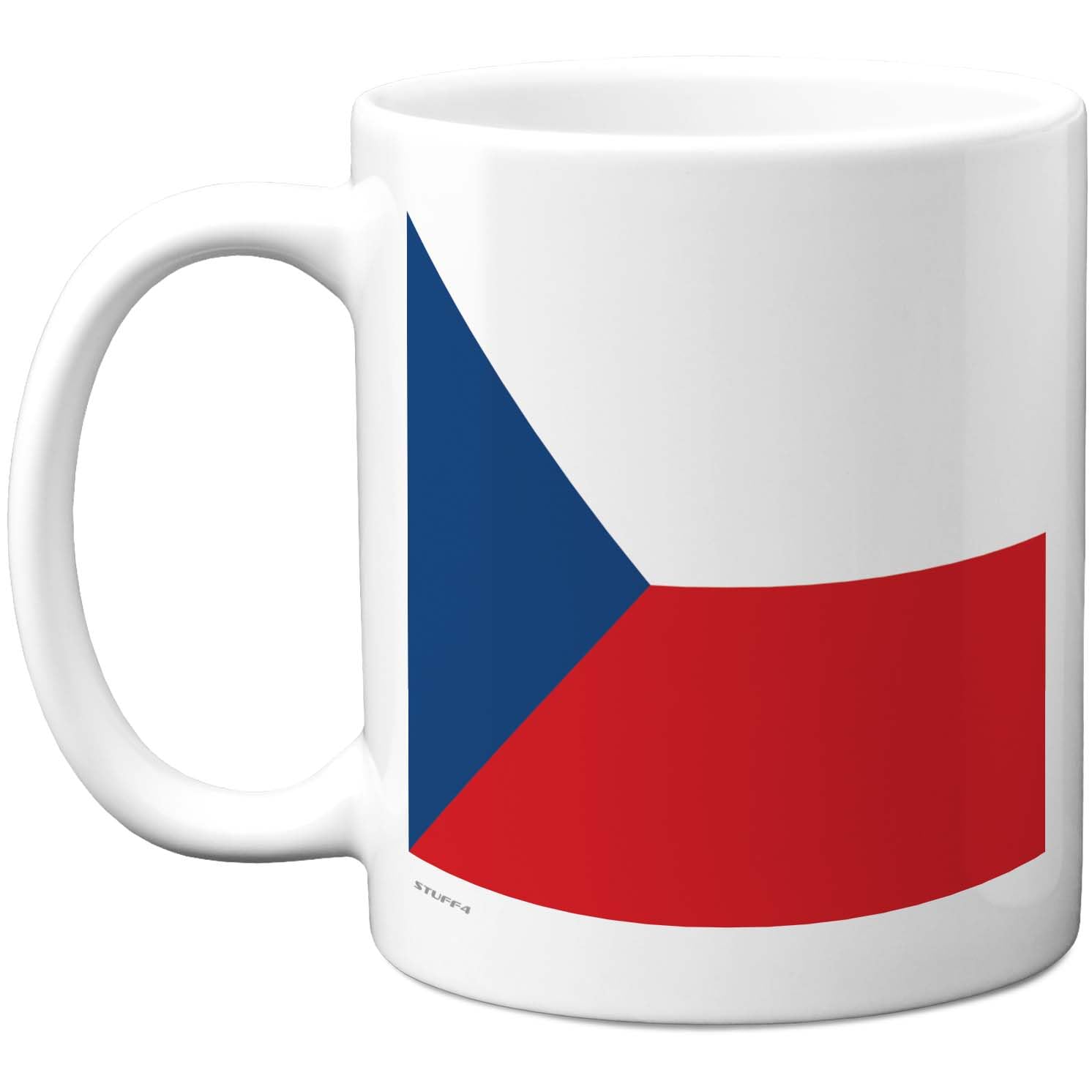 Stuff4 Czechia Mug - Bold Czech Flag Souvenir Design - Patriotic Touch for Coffee Breaks - 11oz Ceramic Gloss Mug