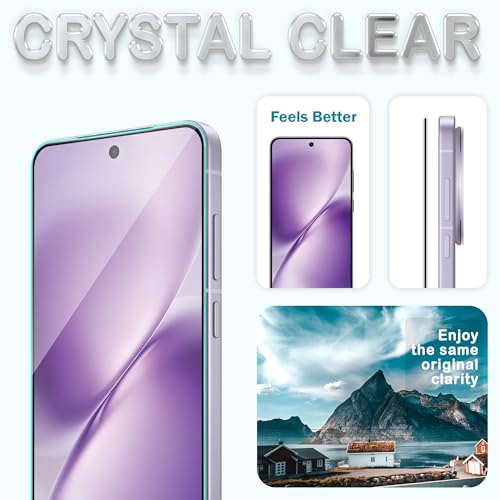Image of FIRST MART Tempered Glass for Vivo X200T With Installation Kit | Military-Grade Gorilla Screen Protector and Cable Guard | Edge to Edge Coverage | Black