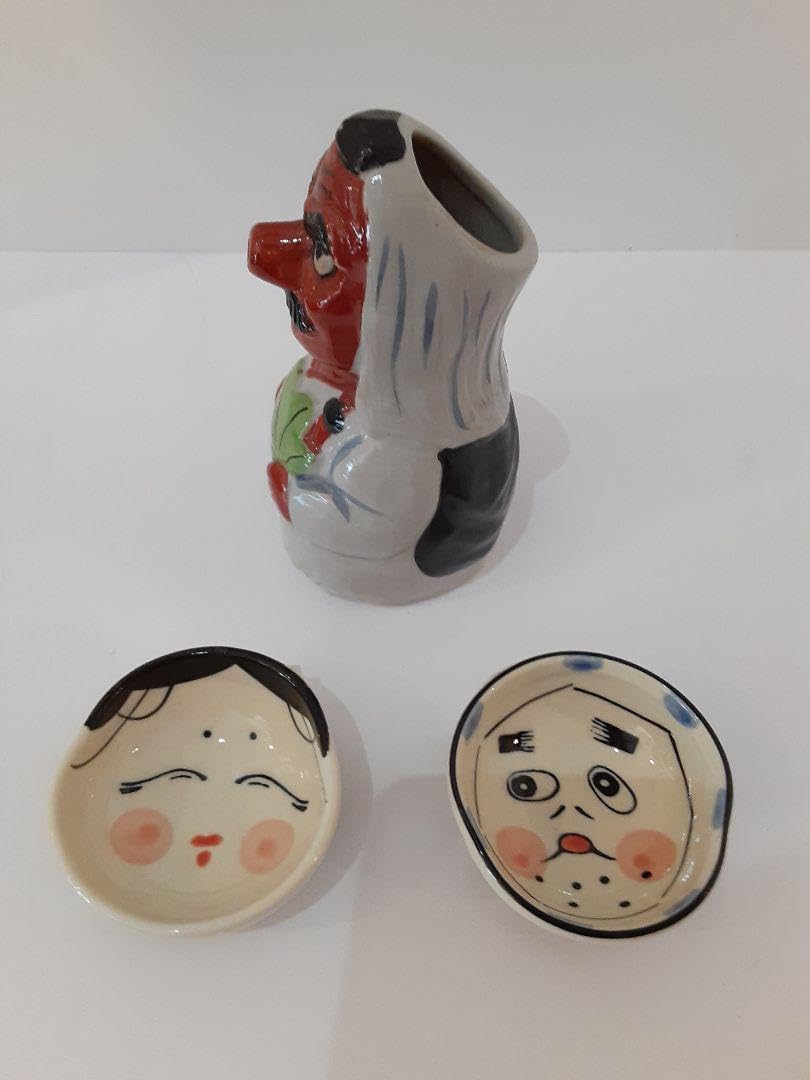 おかめ☆ひょっとこ陶器 楽天市場】おかめひょっとこ両面顔 2個セット 和雑貨 日本伝統