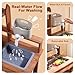 ROBOTIME Mud Kitchen for Kids Outdoor, Wooden Kids Kitchen Playset, Outdoor Play Kitchen with Removable Sink, Faucet, Cooking Accessories, Stove, Fun Backyard Outdoor Kitchen for Boys Girls 3+