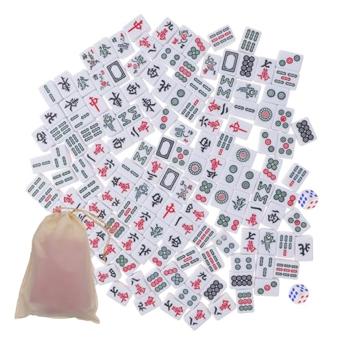 Set Mini Mahjong portátil con bolsa para viaje miniatura 1