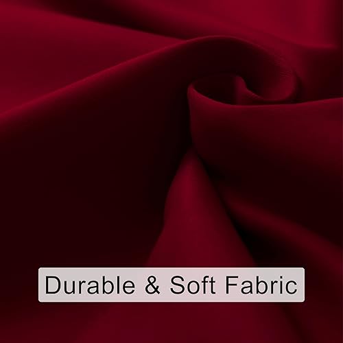 Miniatura 3 de JIUZHEN Cortinas opacas navideñas para dormitorio, con aislamiento térmico, oscurecimiento de habitación, bolsillo para barra, cortinas para sala de