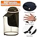 Bunnycool 4 Pcs Mosquito Net Hat Operator Cap with Mosquito Net Safari Mesh Hat Sun Proaction Baseball Cap with Ultra Large Long Extra Fine Holes for Men Women Camping Hiking Fishing Gardening Outdoor