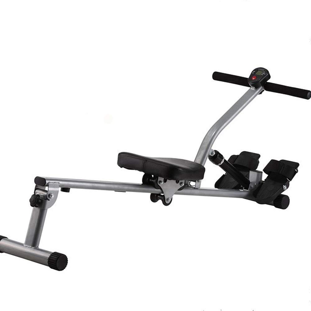 Fitness Equipment Rowing Machine Foldable Indoor Rower Exercise Equipment with 12-Level Quiet Magnetic Resistance Tension Resistance Exercise for Whole Body