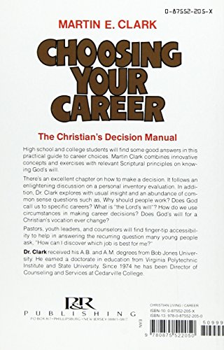 Choosing Your Career: A Christian's Decision Manual