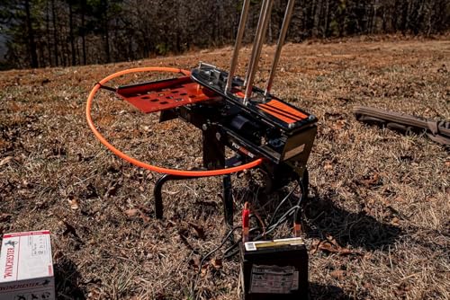 Image of Do All Outdoors Flyway 60-60 Clay Automatic Clay Pigeon Thrower - Heavy Duty Skeet Thrower Machine with Wireless Remote Launch Controller | With Wireless Remote Launch Controller