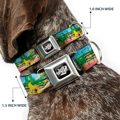 Collier pour chien réglable 33-43 cm motif Magicien d'Oz sangle large