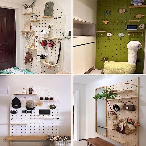 Stecktafel-Wand-Organizer-Set, perforiertes Sichtfeld für platzsparende Aufbewahrung im Schlafzimmer, Arbeitszimmer, Büro, Badezimmer
