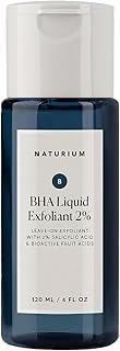Naturium BHA Liquid Exfoliant 2%, Leave-on Face & Skin Care Exfoliating Pore Treatment, with Salicylic Acid & Bioactive Fruit Acids, Packaging May Vary, 4 oz