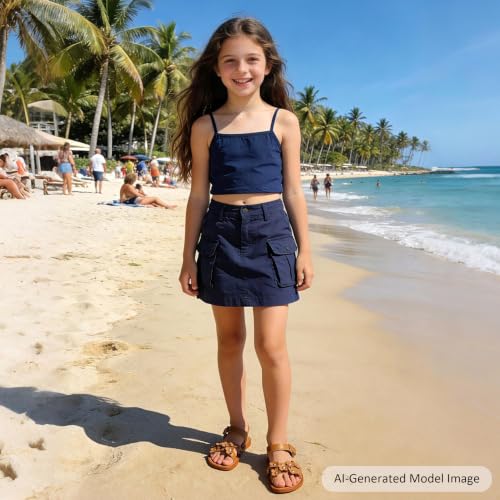 Image of Felix & Flora Toddler Girl Sandals -Flower Girl Dress Shoes Open Toe Little Kid Flats
