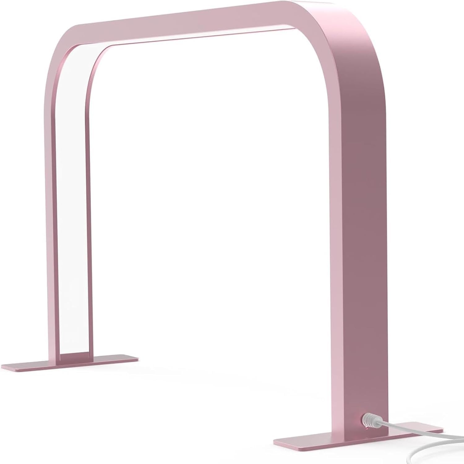 BESTXH Pink, Nail Table Lamp for Professionals, Nail Technology Lamp, 3-Colour Touch Control, Dimmable Nail Table Lamp, LED Arch Light, Stepless Adjustment Lash Lamp, for Manicure