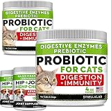 8oz Probiotics Powder + 240ct Hemp Glucosamine Joint Supplement Bundle - Relieves Diarrhea + Joint P