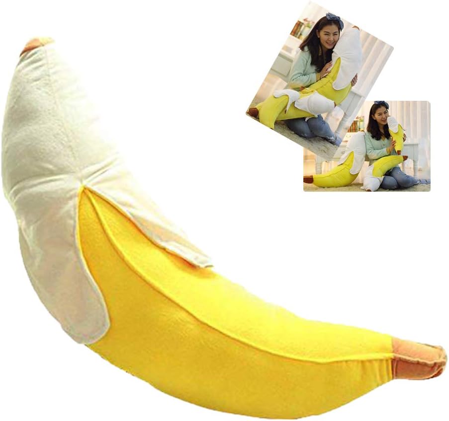 STNCEL Creative Soft Peeled Banana Plush Stuffed Pillow Cushion Doll Toy Gift (45cm)