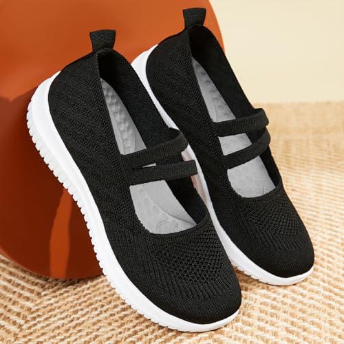 Alexis Leroy Women's Mesh Casual Walking Shoes Comfy Knit Sneakers3