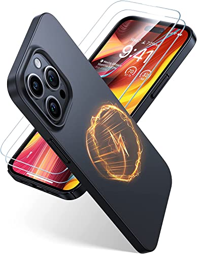 TORRAS Magnetic Slim Fit Designed for Phone Case, [Compatible with MagSafe] [Ultra Thin] Protective Matte Hard PC Cover Anti-Scratch Phone Case for Phone