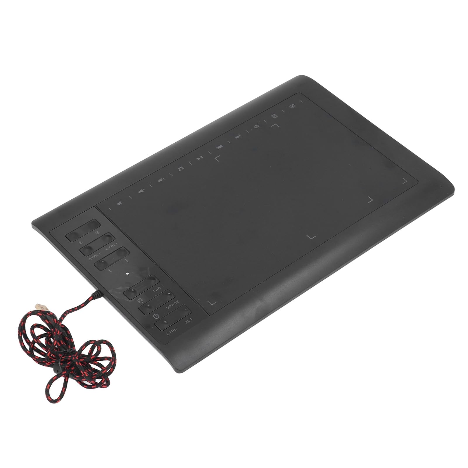 Tablet gráfica para Dibujo con sensibilidad a la presión de 8192 Niveles, 233 PPS y 5080 LPI; Tableta de Arte Digital para Ordenador de Escritorio, portátil y Android; 12 Teclas de