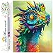 Dylan's cabin DIY 5D Diamond Painting Kits for Adults,Full Drill Embroidery Paint with Diamond for Home Wall Decor(dragon/16x12inch)
