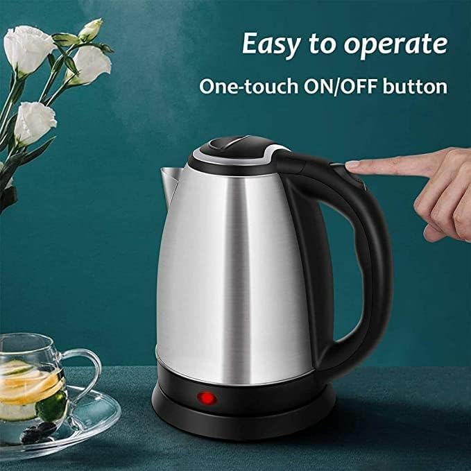 Electric Hot Water Kettle, 2L Stainless Steel, Coffee and Tea Pot