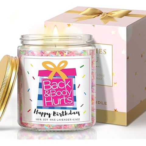 Jumway Birthday Gifts for Women Birthday Candle Gifts Funny for Women Men, Best Friend Happy Birthday Gifts for Her Him Cover